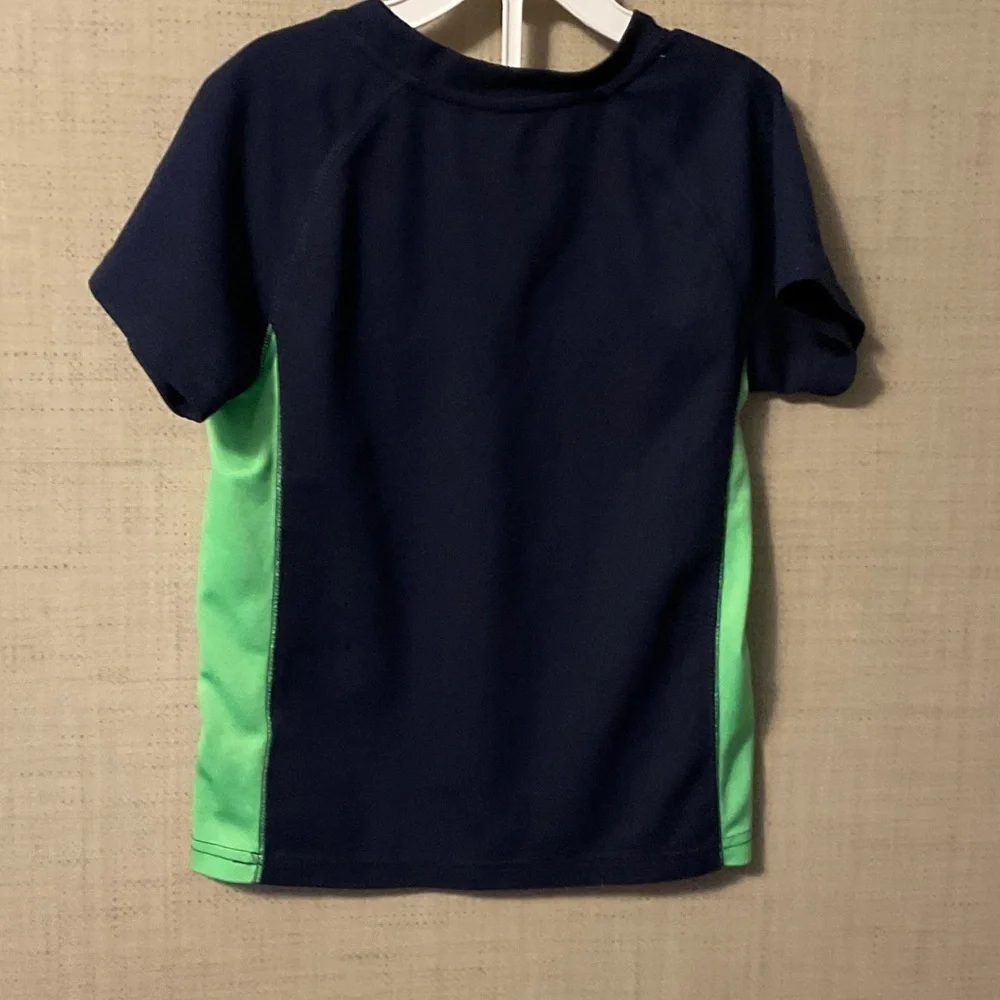 Carter's Navy and Green Short Sleeve Tee